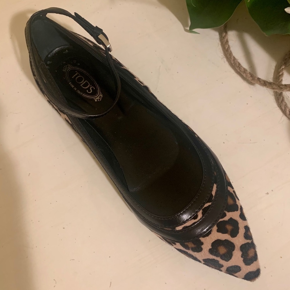 Leopard ankle-strap flat - Picture 3 of 6